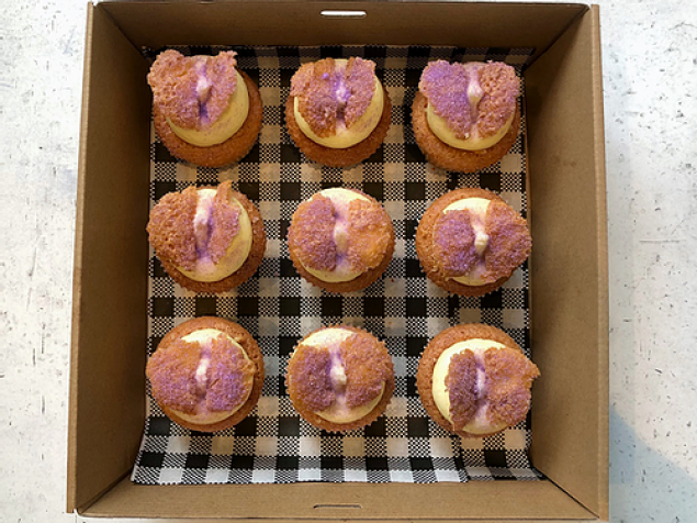 Purple Butterfly Cupcakes - Box of 9 (GF) (N) 