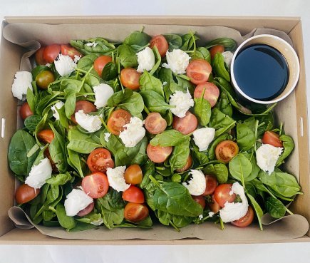 Bocconcini Tomato Spinach Salad (V) (GF) 