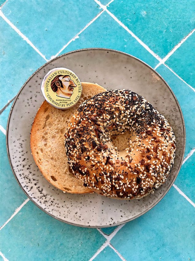 Bagels by Brooklyn Boy Served with Pepe Saya butter
